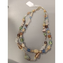 collier vintage double rang...