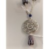 Sautoir métal + perles verres