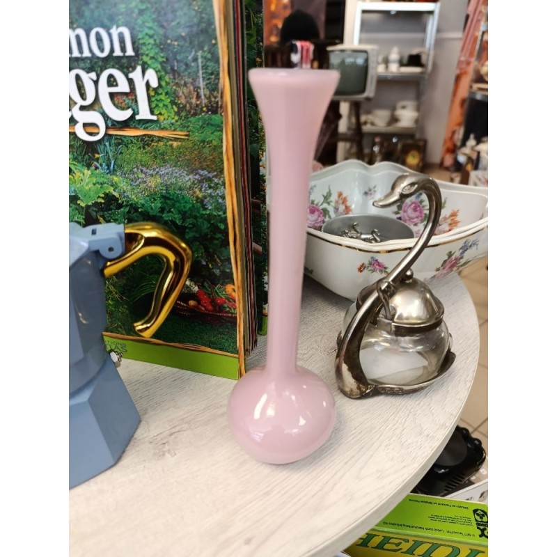 Vase soliflore opaline rose