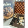 jeu d'échecs en bois vintage jeu jura
