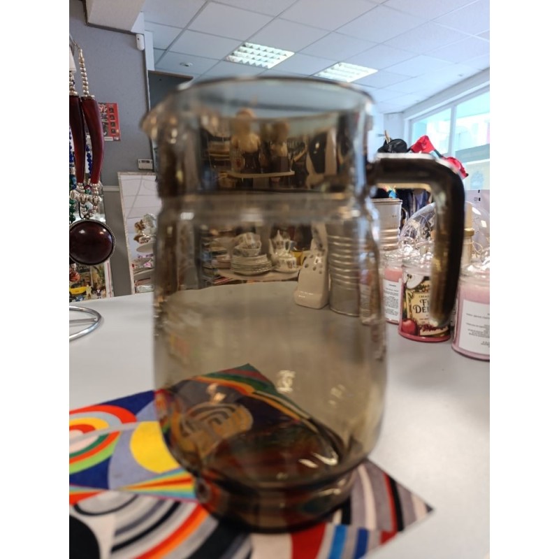 carafe Duralex verre teinté brun