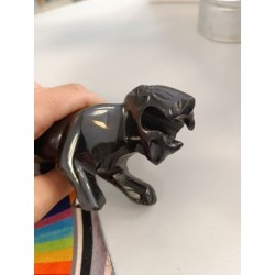panthère en obsidienne