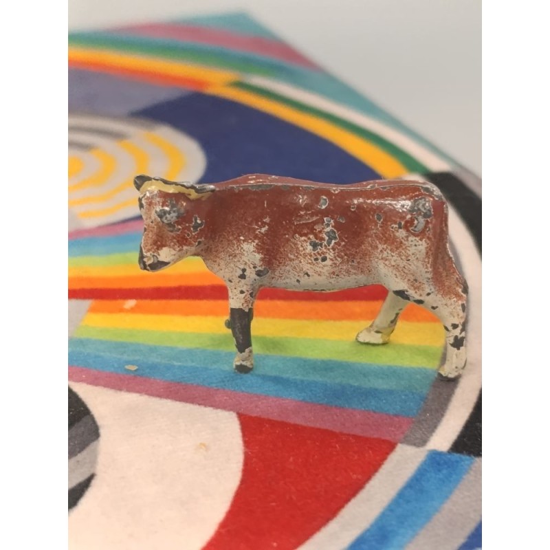 figurine de plomb vache -veau