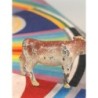 figurine de plomb vache -veau