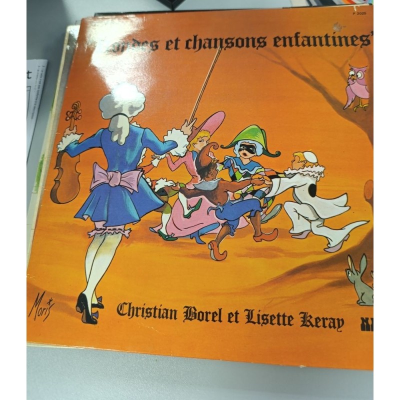 disque vinyle rondes enfantines
