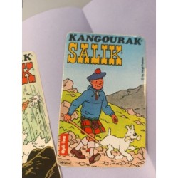 lot de 2 autocollants tintin kangourak