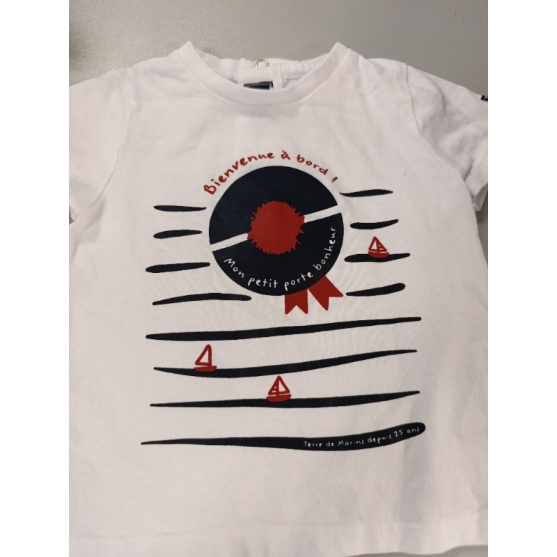 tshirt manches courtes terre de marins 12 mois 