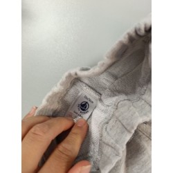 pantalon gris coton 12 mois petit bateau