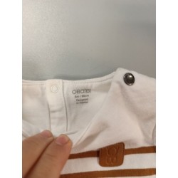 marinière obaibi 6 mois blanche beige
