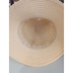 chapeau de plage 2 fleurs taille 55-56 cm