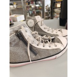 converses 38.5 gris argenté