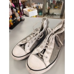 converses 38.5 gris argenté