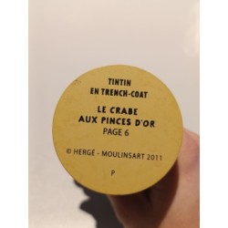 figurine tintin en trench crabe pince d'or officielle 2011