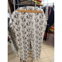 pantalon d'été noir et...