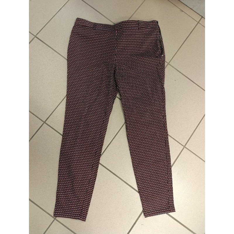 pantalon printemps été camieu taille 44 rouge noir blanc