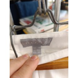 pantacourt jeans blanc taille 42