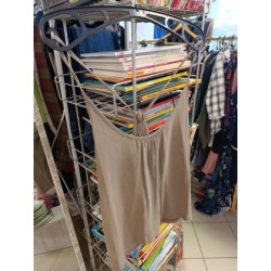 débardeur beige dos croisé...