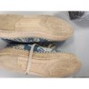 chaussures en toile et cordes bleu motifs tropicaux pointure 37