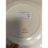 assiette plate Gien Chambord rose anglaise