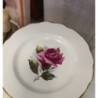 assiette à dessert chambord Gien rose anglaise