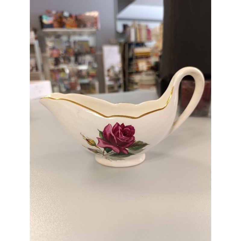saucière vintage chambord Gien rose anglaise