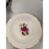 plat rond creux vintage chambord Gien rose anglaise