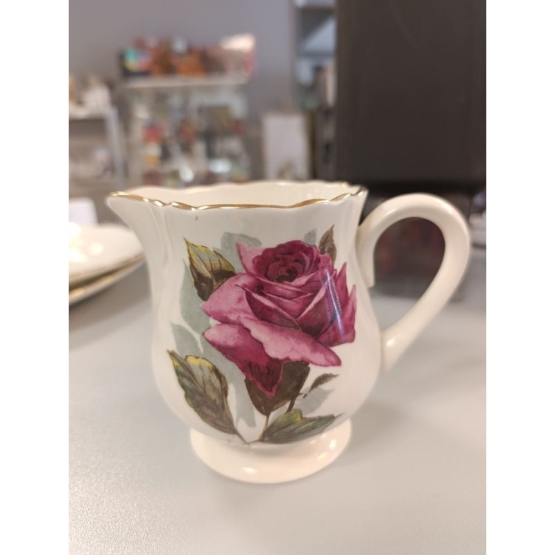 pot à lait vintage chambord gien rose anglaise