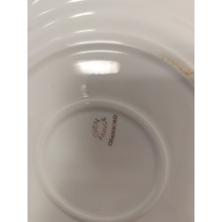 plat rond vintage chambord gien rose anglaise