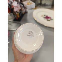 sucrier  vintage Gien chambord rose anglaise manque couvercle