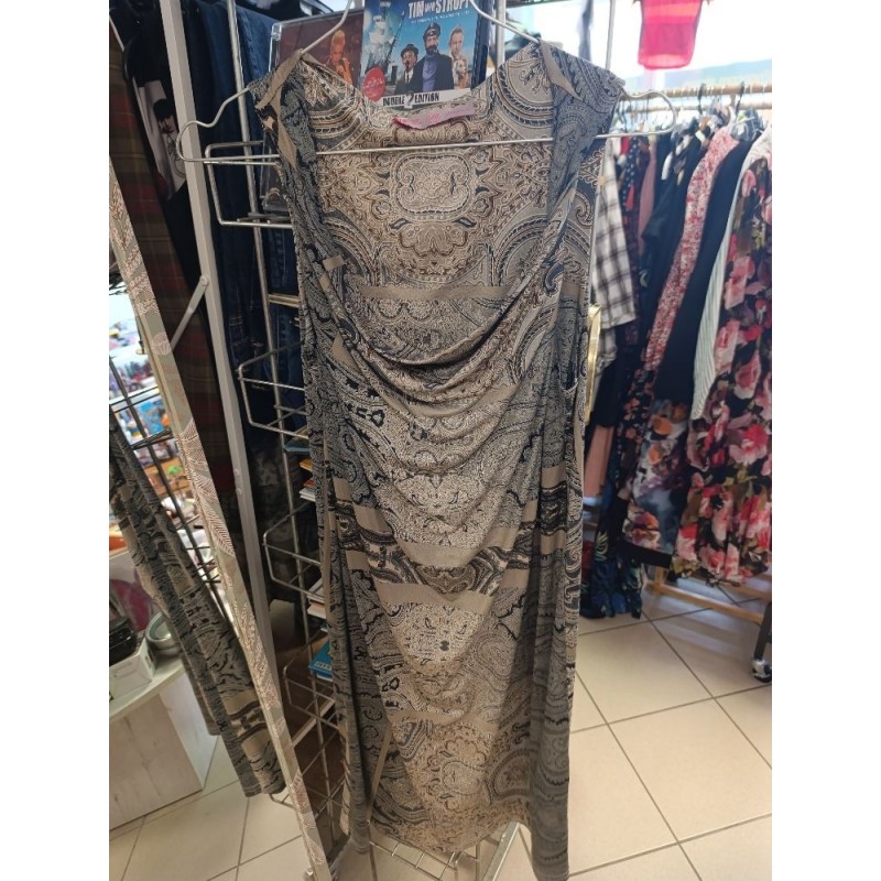 robe sans manches motif cachemire taille " Ma petite fiancé"