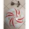 lampe plafonnier vintage 60' en verre prêt à poser