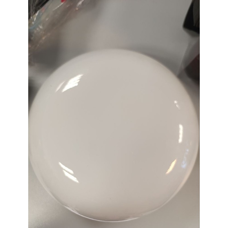 lampe plafonnier vintage 1/2 sphère opaline prête à poser grande