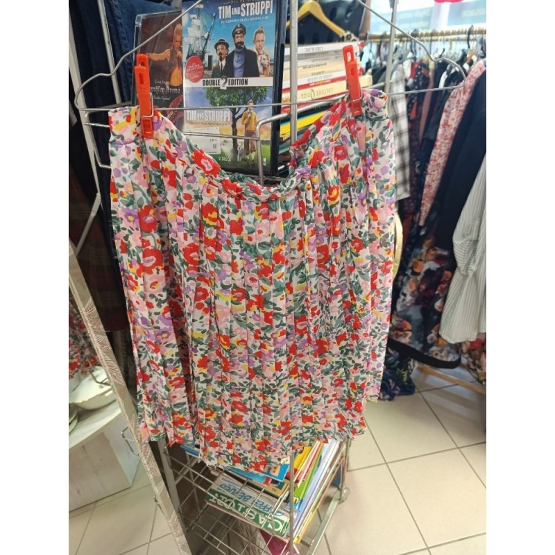 jupe plissées fleuries à enfiler taille m Lili et Lala