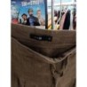 jupe en lin marron taille 42 