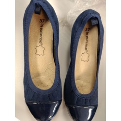 ballerine bleu marine légèrement compensées pointure 37
