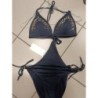 maillot de bain noir grands brillants pain de sucre neuf 90 c
