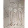 "capteur de rêve " décoration murale en macramé blanc
