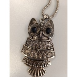 collier sautoir hibou