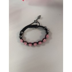 bracelet shambala rose strass
