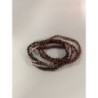 lot 7 bracelets perles forme toupie pierres naturelles