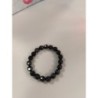bracelet style vintage billes facette noires