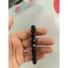 bracelet style vintage billes facette noires