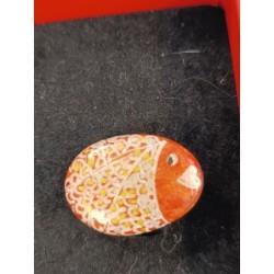 bague galet poisson orange...