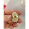 bague galet poisson orange réglable