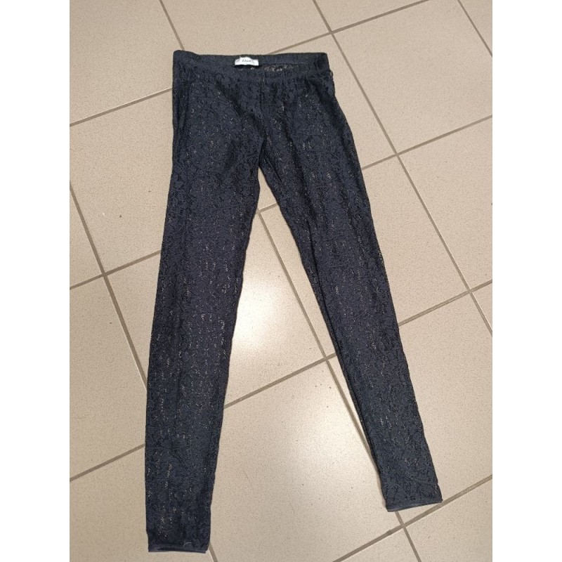 legging en dentelle noire taille 36 etam