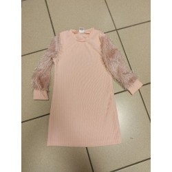 robe rose 4 ans manches chics