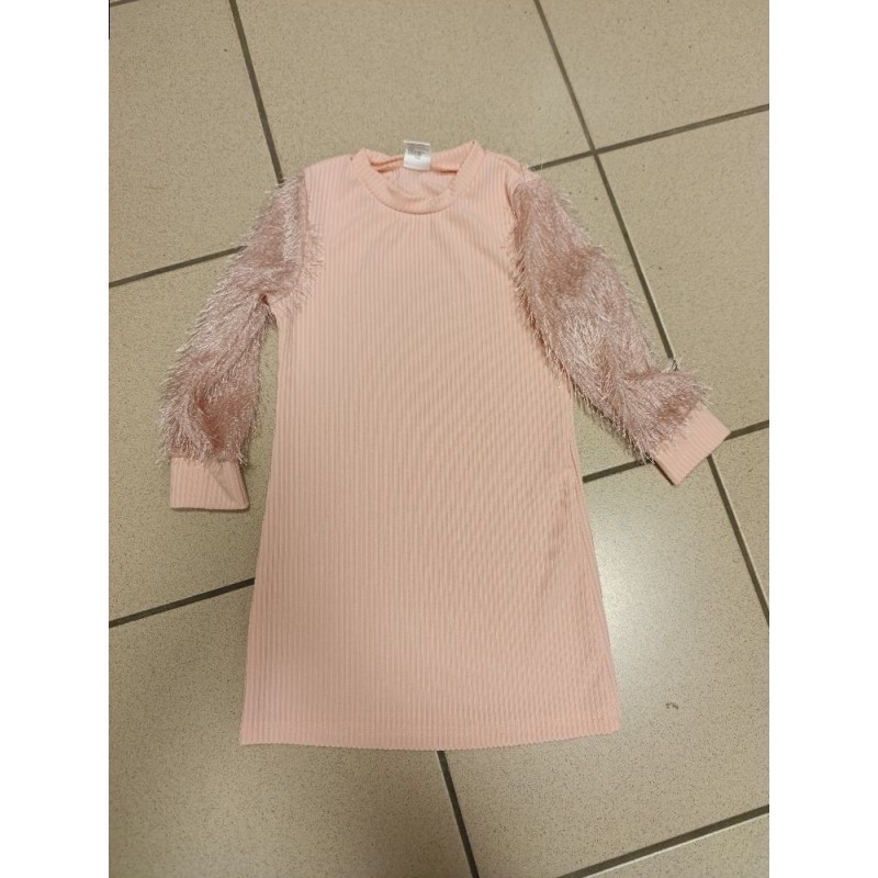 robe rose 4 ans manches chics