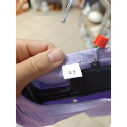 robe manches longues lila manches voile 4 ans