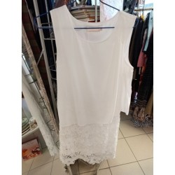 Robe blanche chic voile...