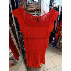 combishort rouge cotonnade...